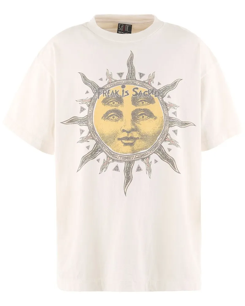 SAINT MXXXXXX x Cactus Plant Flea Market T-Shirt mit Print - Weiß Weiß