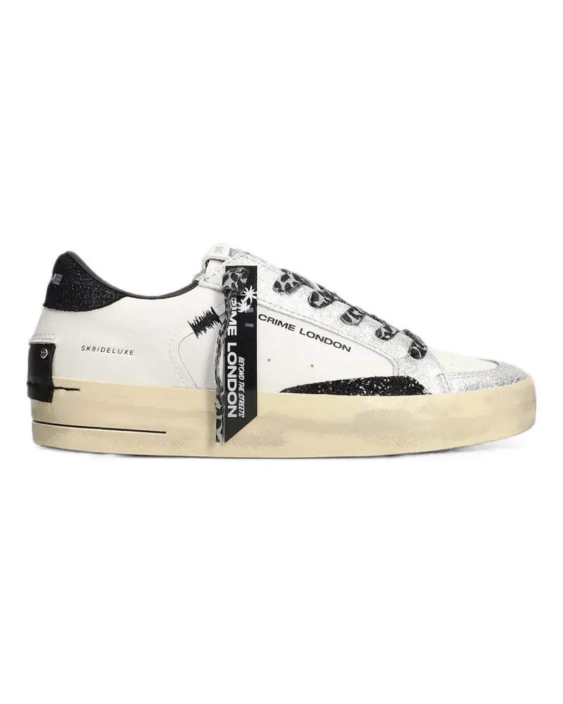 Crime SK8 Deluxe glitter-effect sneakers - Weiß Weiß