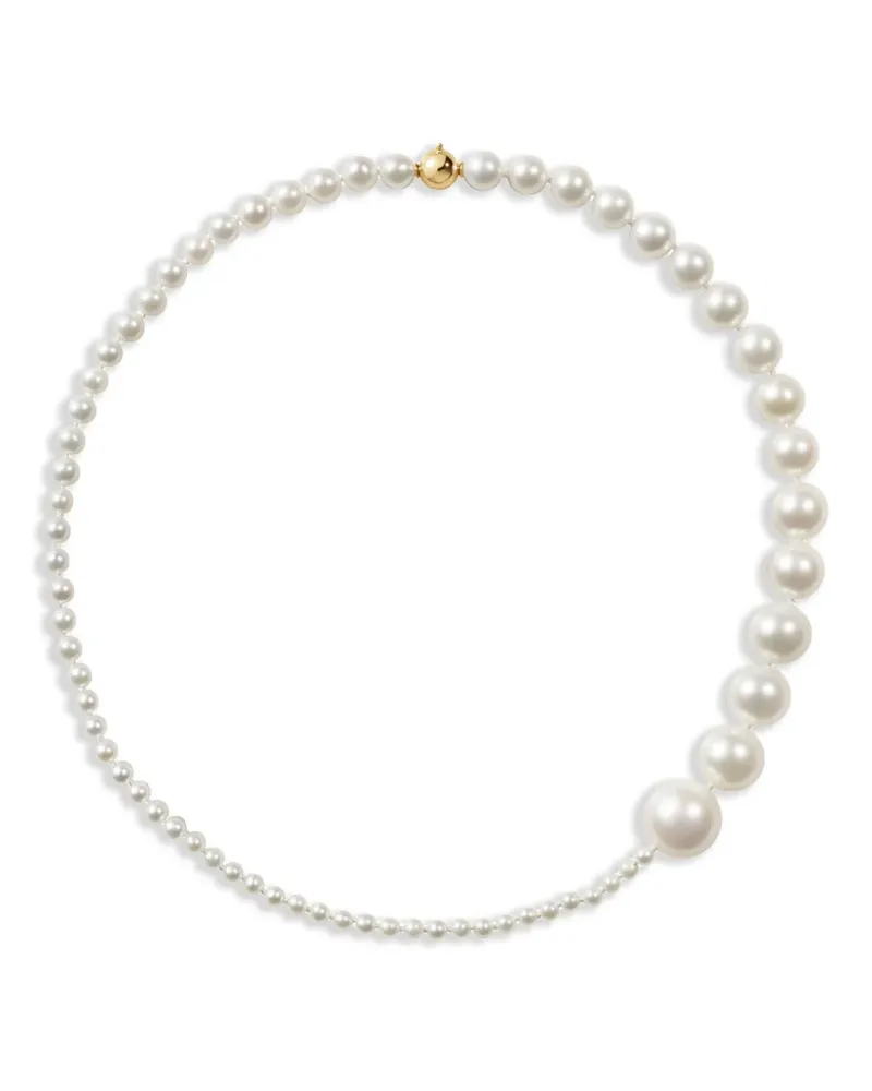 Sophie Bille Brahe 14kt Peggy Moon Gelbgoldarmband mit Perle - Weiß Weiß
