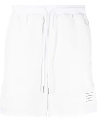 Thom Browne logo-patch mesh track shorts Weiß