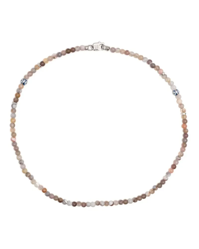 Tateossian Evil Eye Armband mit Achat - Weiß Weiß