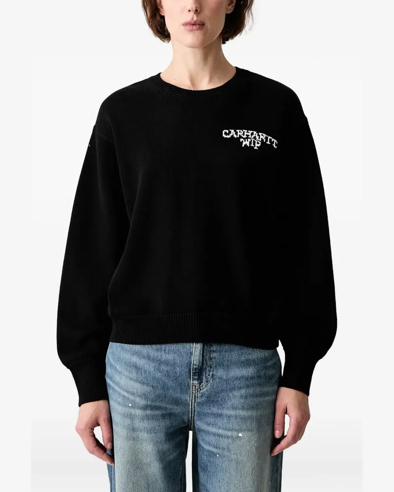 Carhartt WIP Pullover mit grafischem Intarsienmuster - Schwarz Schwarz