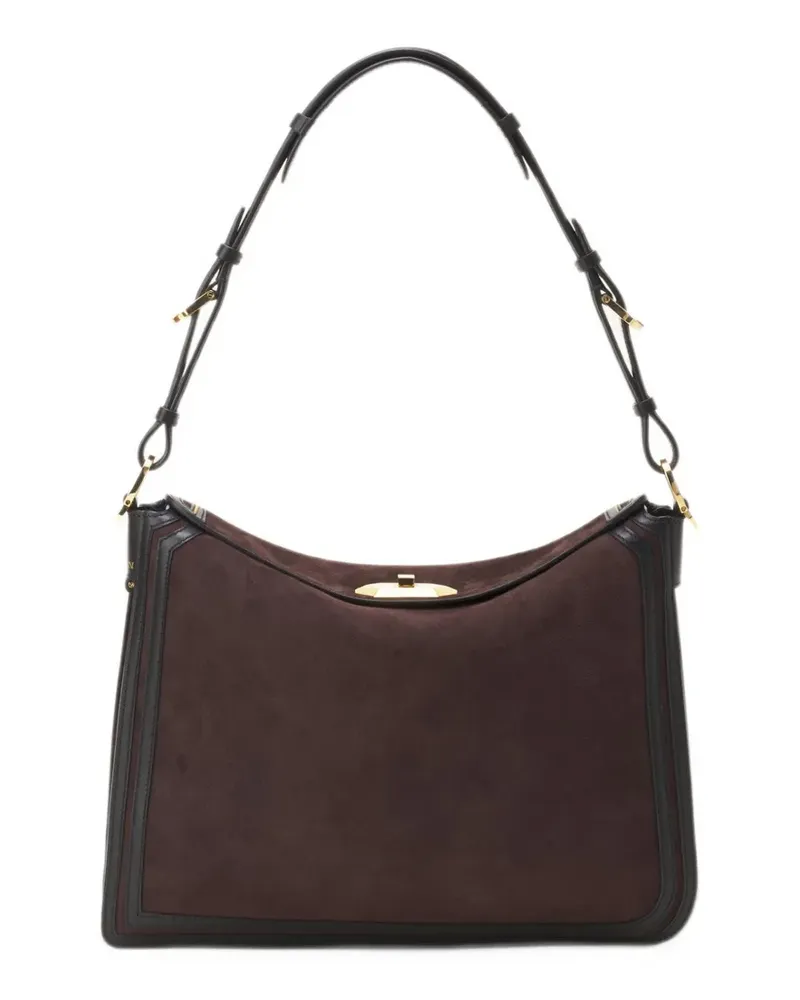 Lanvin Sac Compagnon Schultertasche aus Wildleder - Braun Braun
