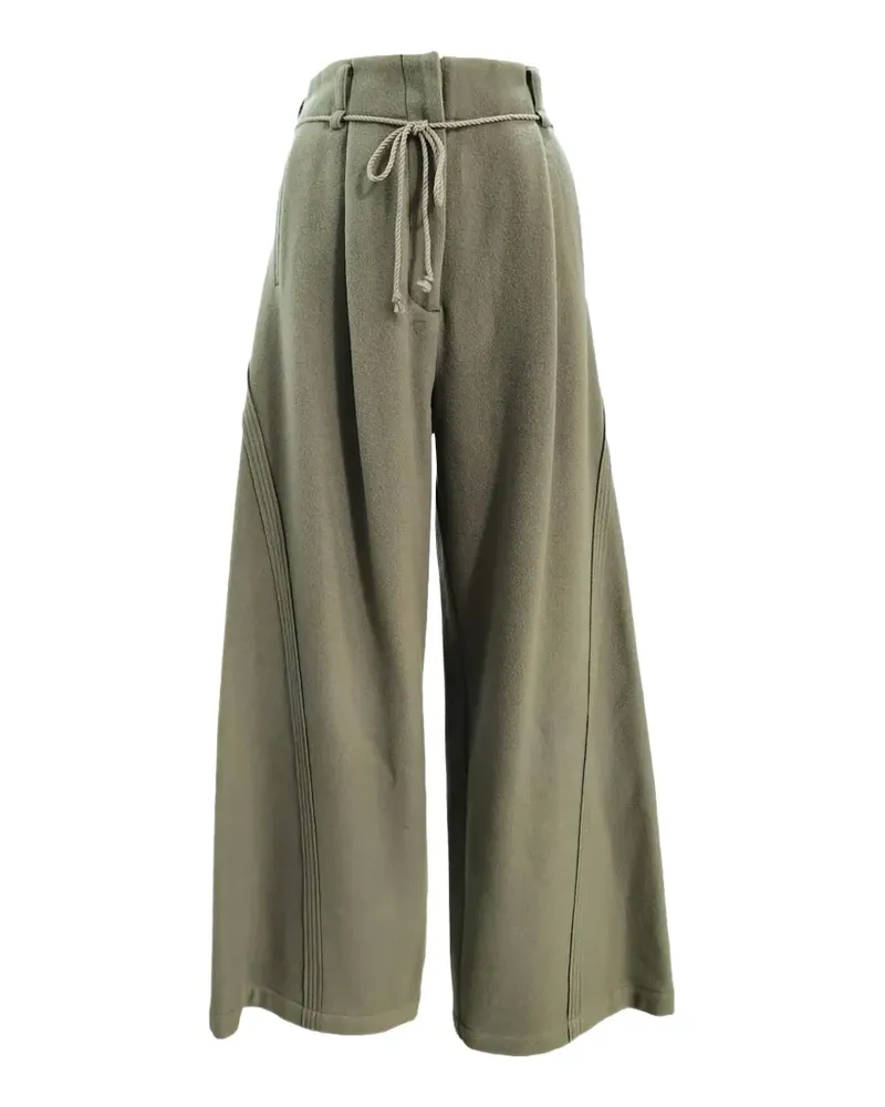 Muller of Yoshiokubo Mellow Wollhose mit Kordelgürtel - Grün Grün