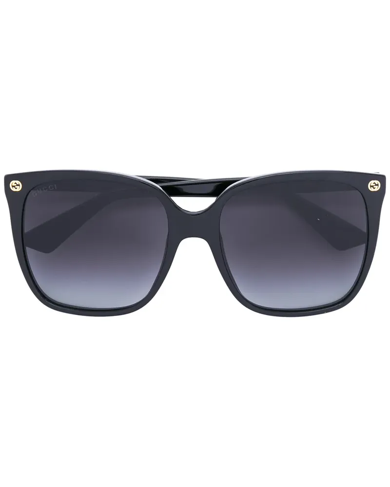 Gucci Oversized-Sonnenbrille mit Farbverlauf - Schwarz Schwarz