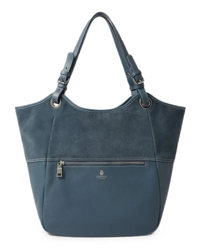Osprey Luxe Woodstock panelled tote bag - Blau Blau