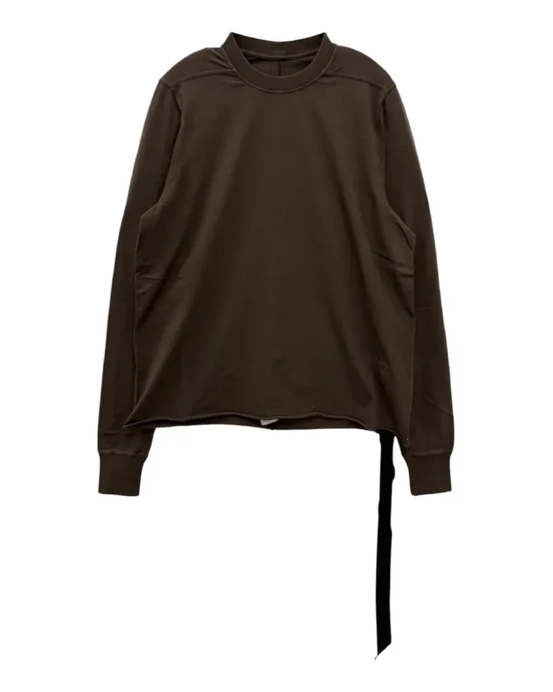 DRKSHDW by Rick Owens strap-detail raw-cut sweatshirt - Braun Braun