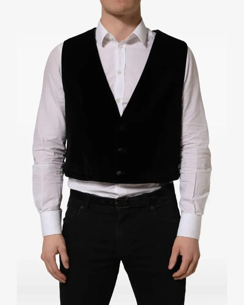 Dolce & Gabbana single-breasted waistcoat - Schwarz Schwarz