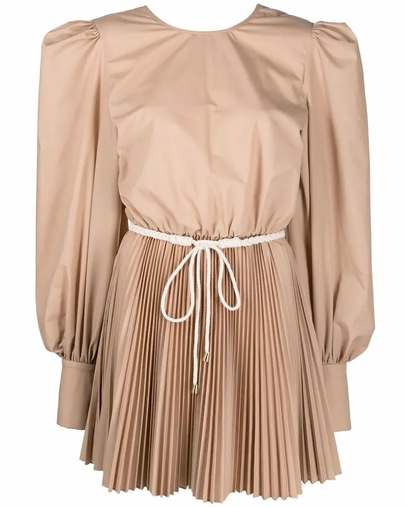 Federica Tosi Kleid mit Puffärmeln - Nude Nude