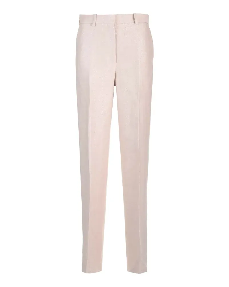 Theory linen-twill trousers - Nude Nude