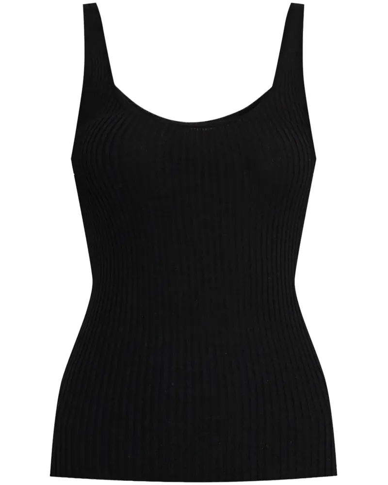 Theory Trägershirt aus Wolle - Schwarz Schwarz