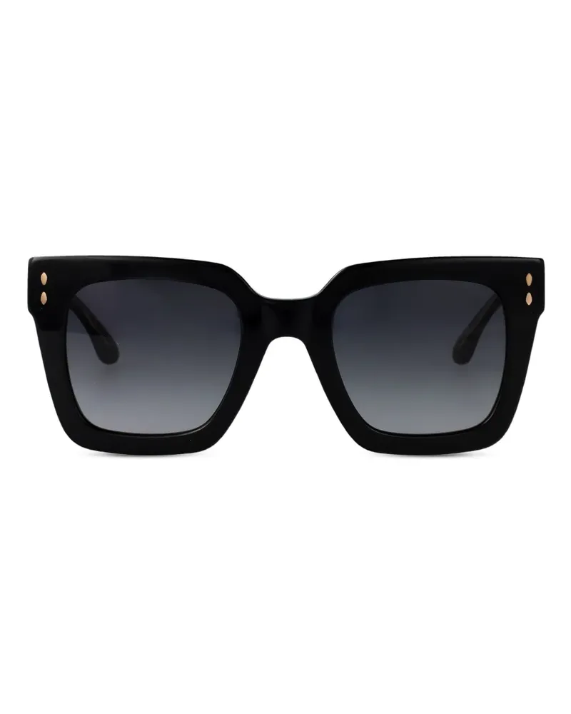 Isabel Marant Sonnenbrille mit eckigem Gestell - Schwarz Schwarz