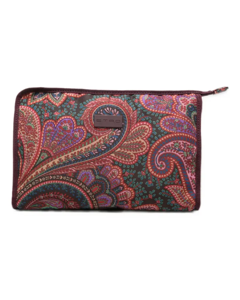 Etro paisley-print wash bag - Violett Violett