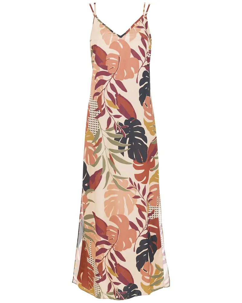 Amir Slama Maxikleid mit Print - Mehrfarbig Mehrfarbig