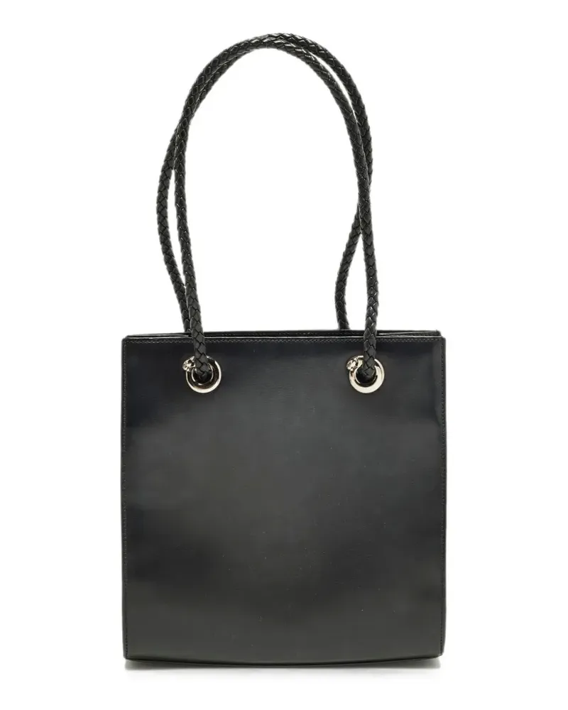 Cartier Panthère Schultertasche mit Flechthenkel - Schwarz Schwarz