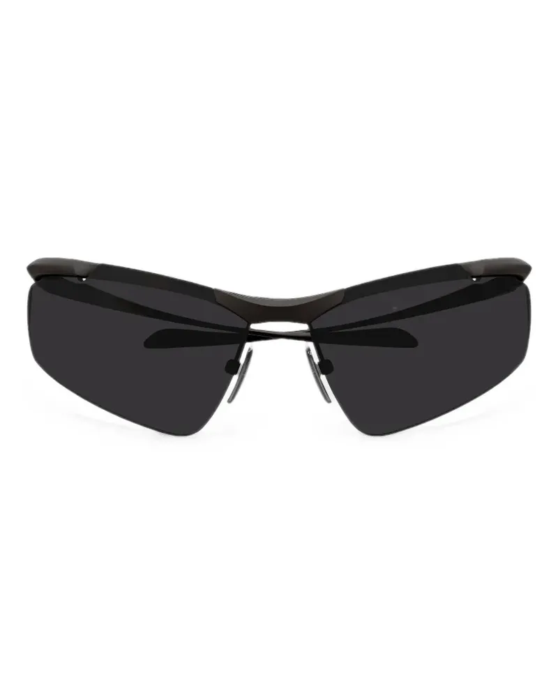 Balenciaga Boomerang geometric-frame sunglasses - Schwarz Schwarz