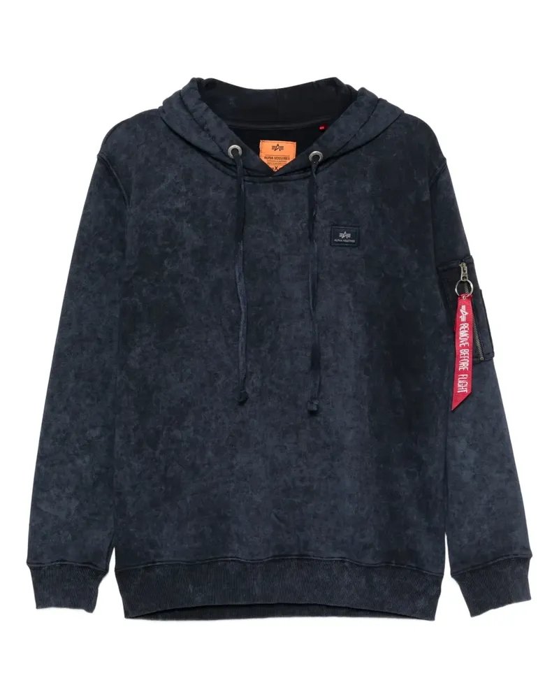 Alpha Industries Unfrm Army Hoodie - Blau Blau