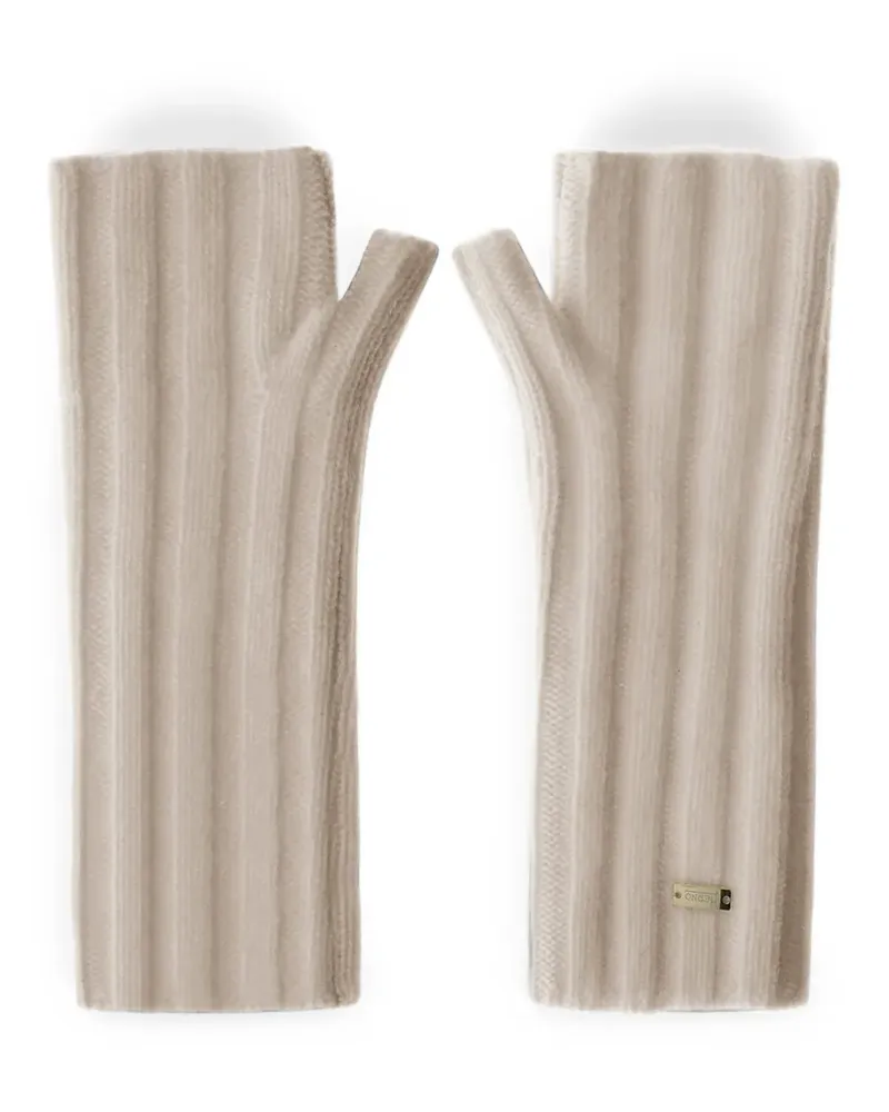 Herno Fingerlose Handschuhe aus Kaschmir - Nude Nude