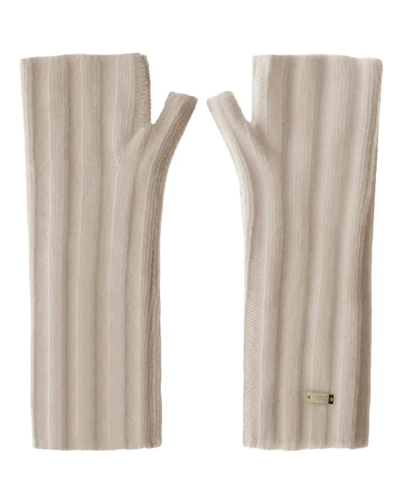 Herno Fingerlose Handschuhe aus Kaschmir - Nude Nude