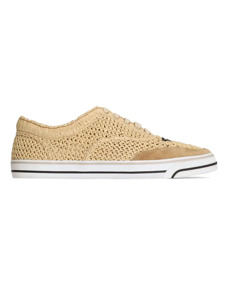 Dolce & Gabbana DG Segelschuhe aus Raffia - Nude Nude