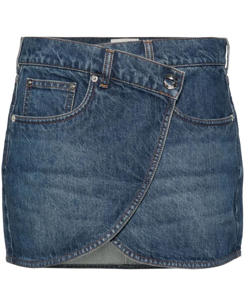 COPERNI Jeans-Minirock mit Logo-Patch - Blau Blau