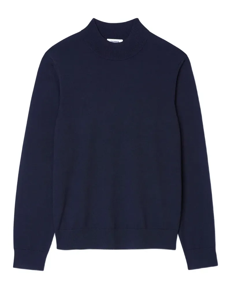 Sandro Klassischer Pullover - Blau Blau