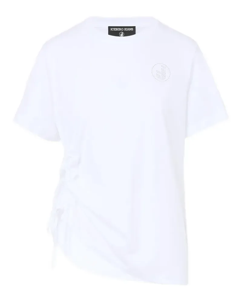 Iceberg Asymmetrisches T-Shirt - Weiß Weiß