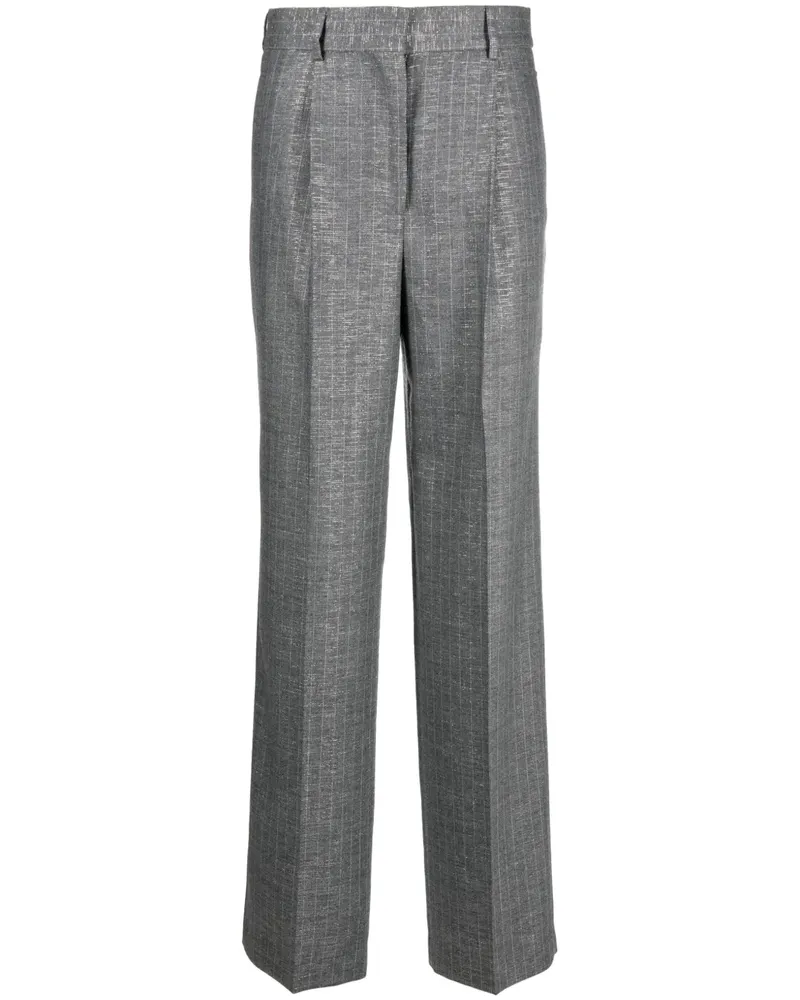 MSGM Weite Nadelstreifenhose - Grau Grau