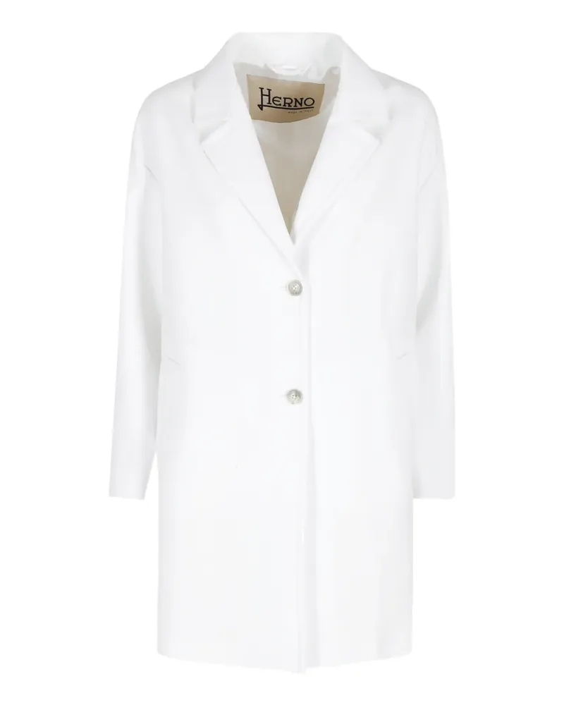Herno button-fastening coat - Weiß Weiß