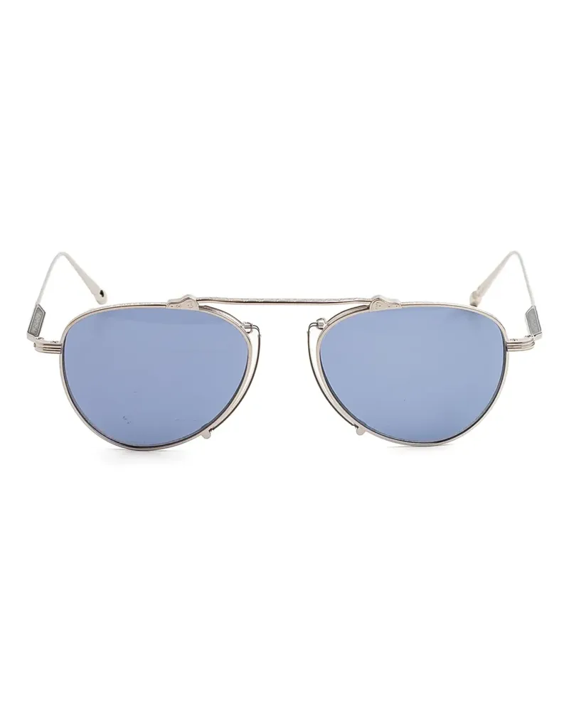 MATSUDA Sonnenbrille mit geometrischem Gestell - Silber Silber