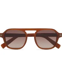 Ermenegildo Zegna Aurora II Pilotenbrille Braun