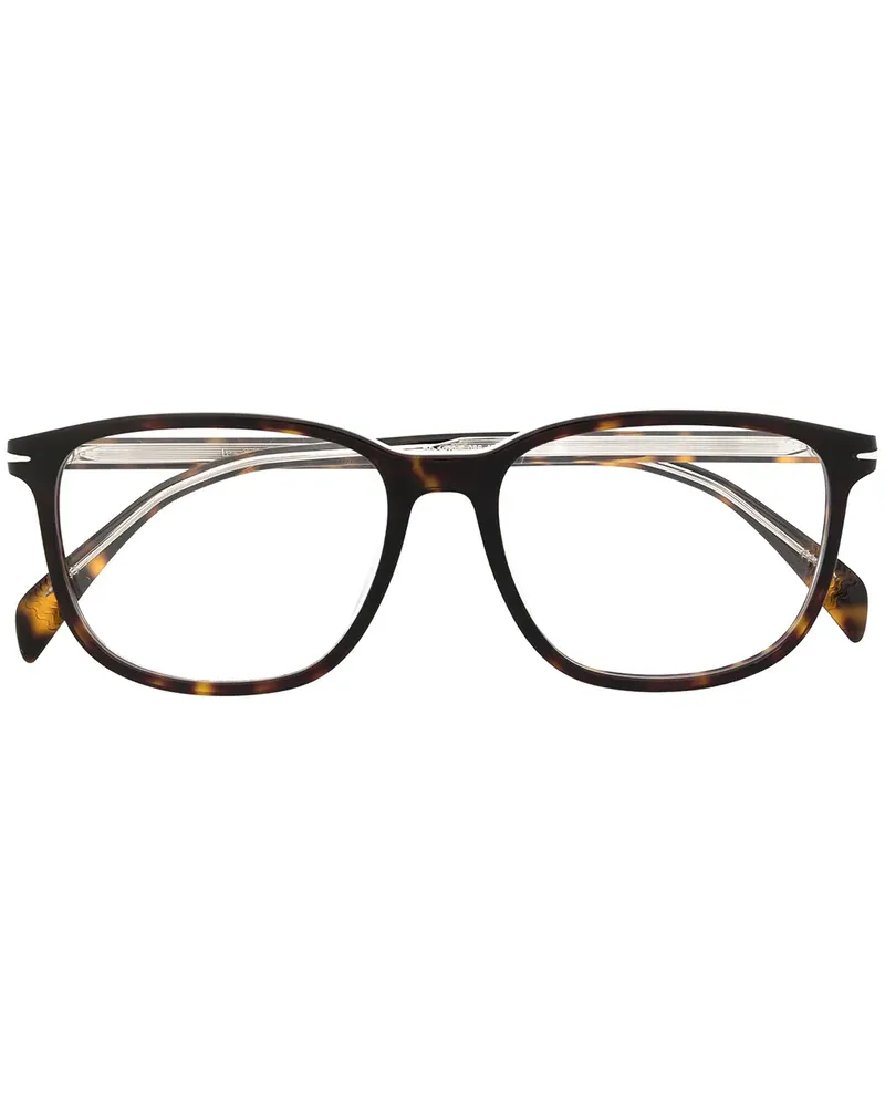 EYEWEAR by DAVID BECKHAM Brille mit eckigem Gestell - Braun Braun