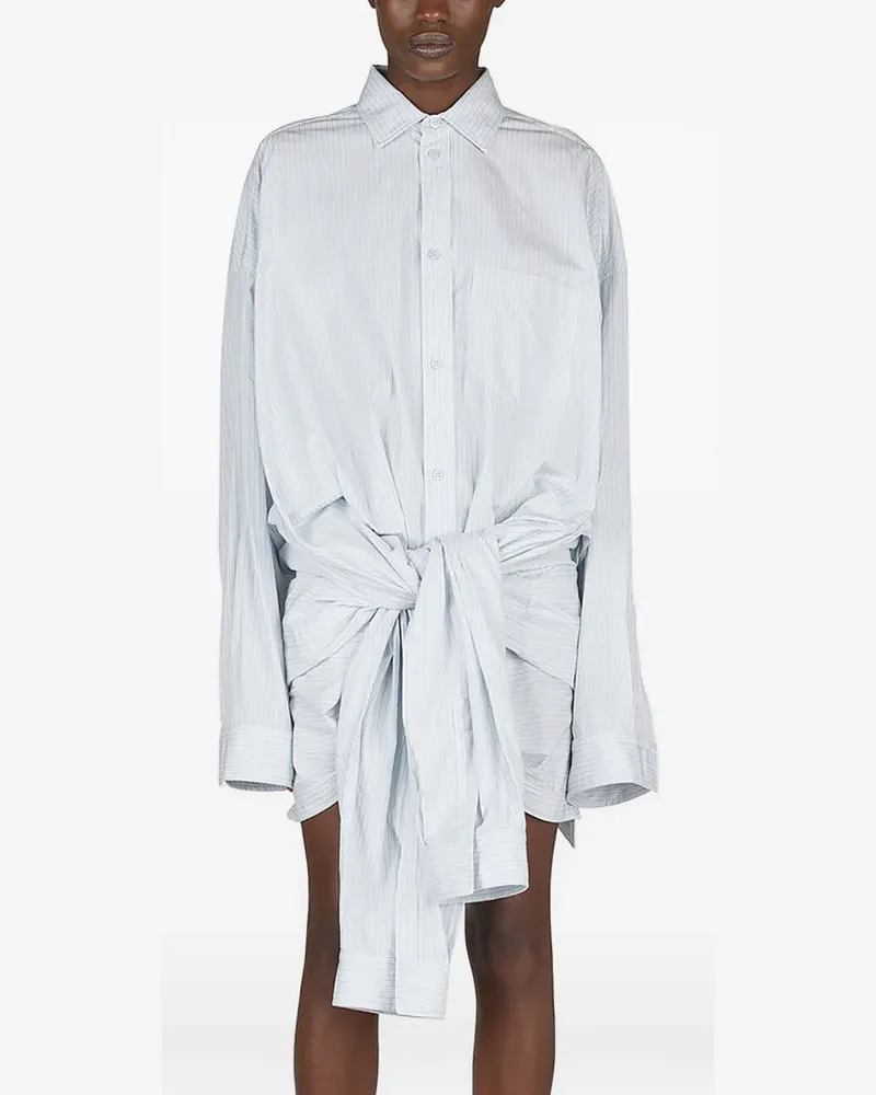 Balenciaga Klassisches Hemdkleid - Blau Blau
