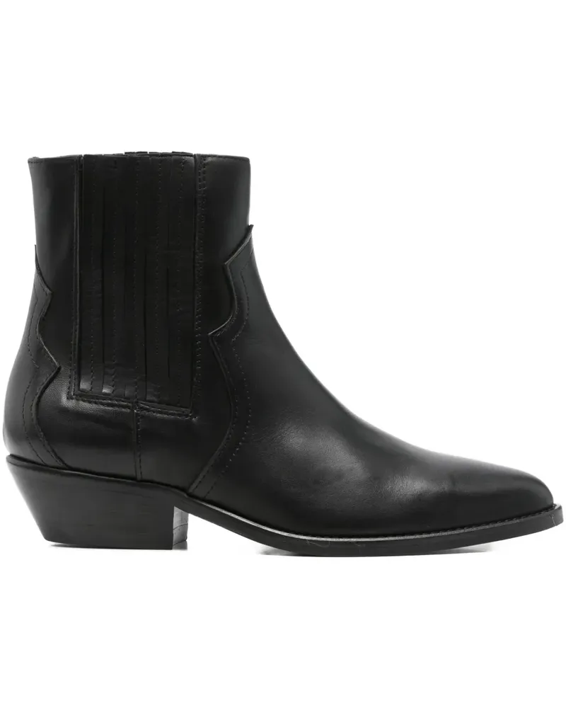 Julie Dee Stiefel mit Einsätzen - Schwarz Schwarz