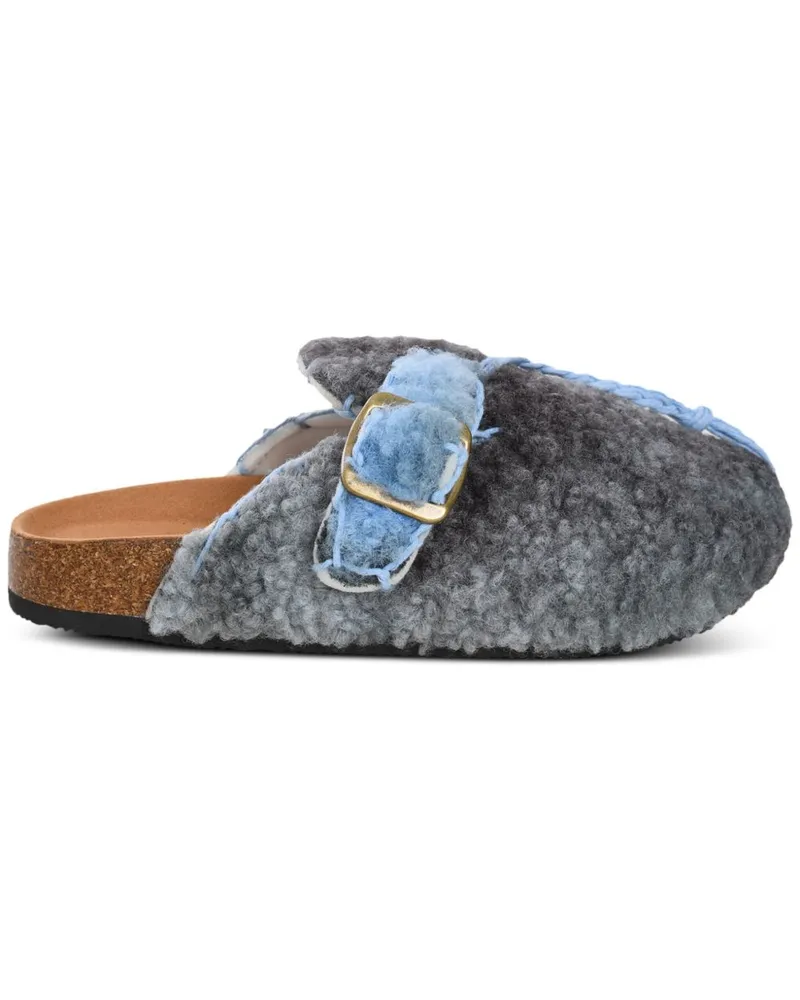 Arizona Love Virgin Fur Slipper - Blau Blau