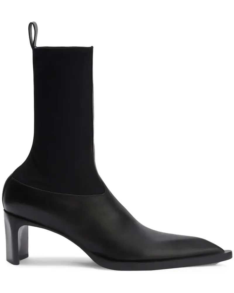 Jil Sander Knöchelhohe Stiefel - Schwarz Schwarz