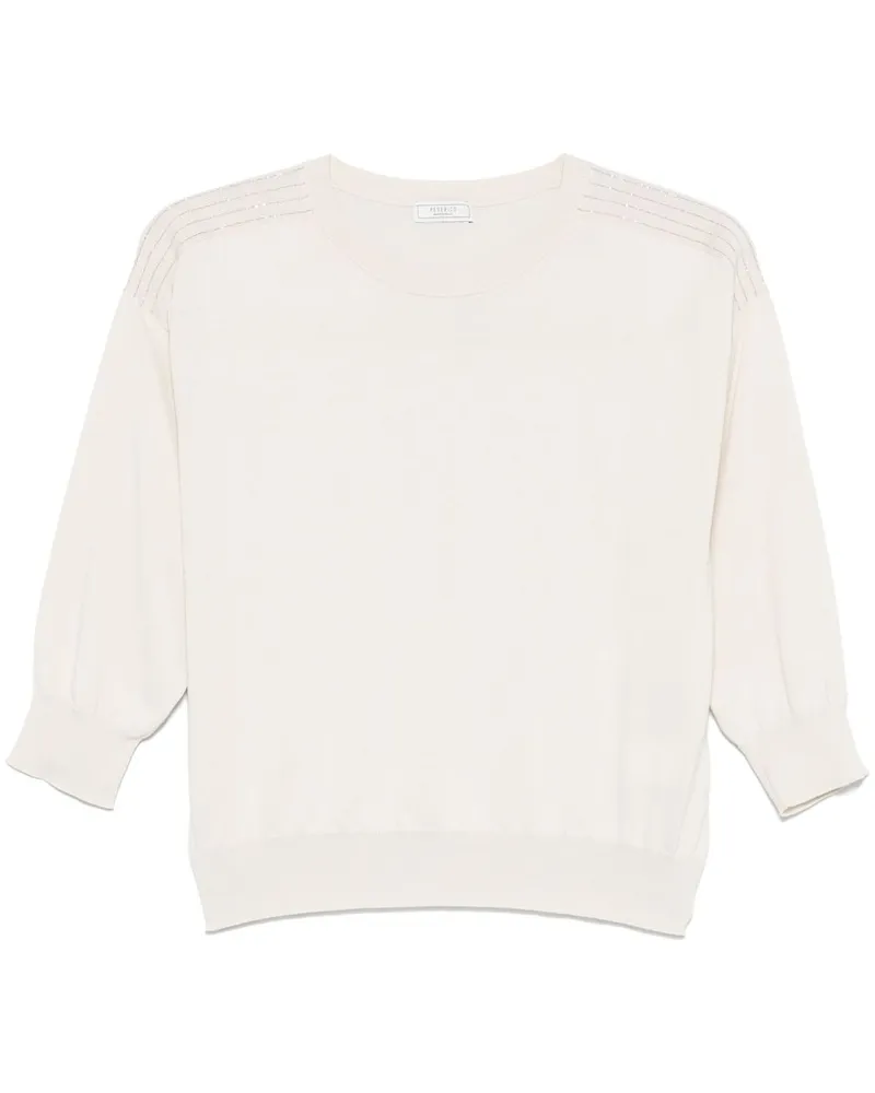 Peserico Fein gestrickter Pullover - Nude Nude