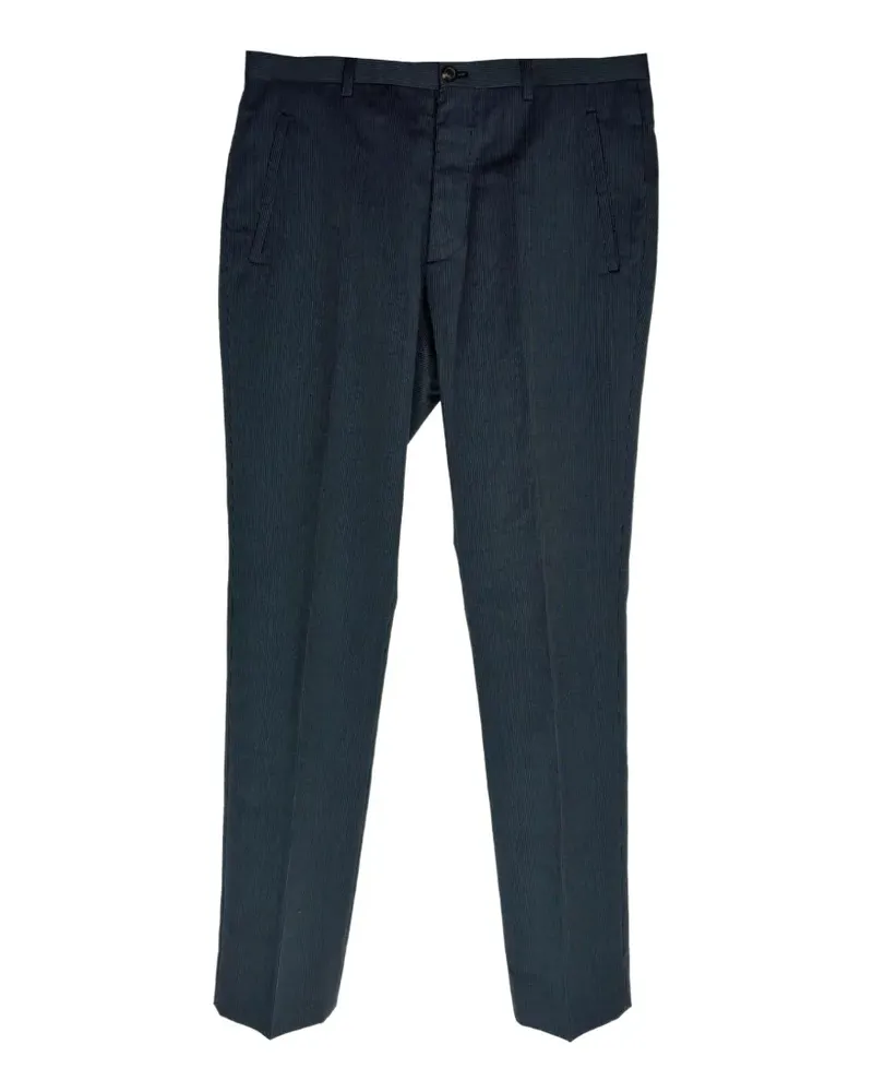 Maison Margiela Schmale Hose mit Nadelstreifen - Blau Blau