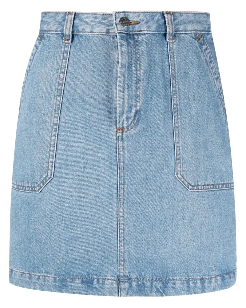 A.P.C. Minirock aus Denim Blau