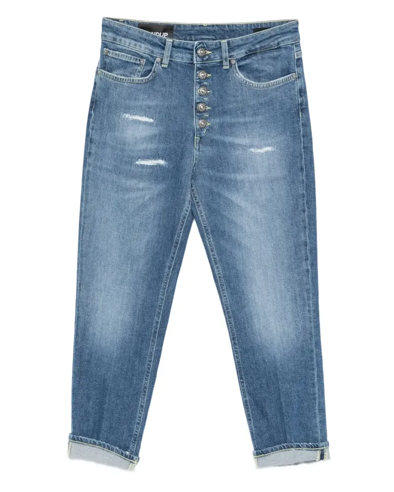 Dondup Geknöpfter Distressed-Denim - Blau Blau