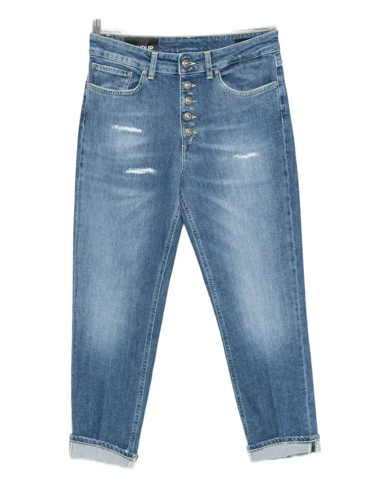 Dondup Geknöpfter Distressed-Denim - Blau Blau