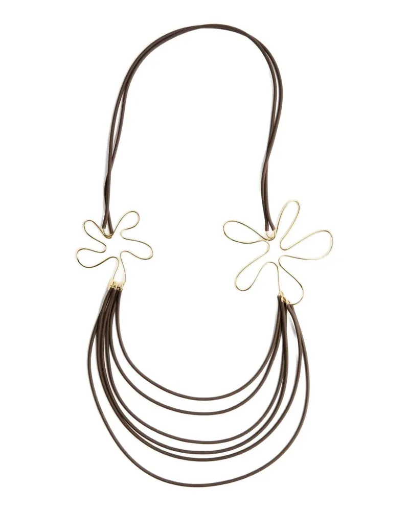 Liviana Conti Lidia flower-pendant necklace - Gold Gold