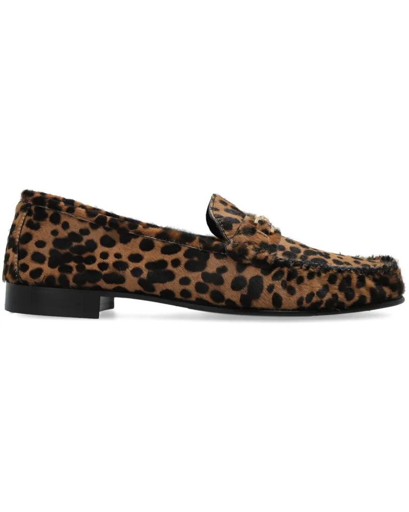 Versace Loafer mit Animal-Print - Braun Braun