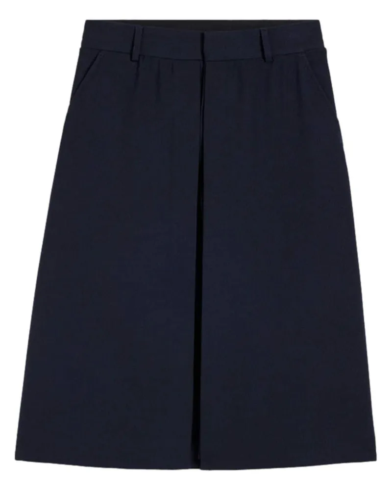 AMI Paris Knielange Shorts mit Einsatz - Blau Blau