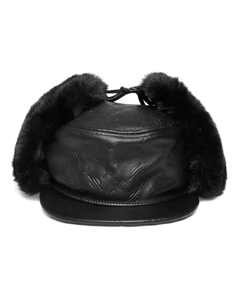 Daily Paper monogram-logo chapka hat - Schwarz Schwarz