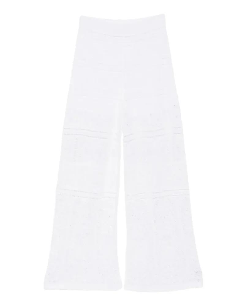 D.EXTERIOR elasticated-waistband trousers - Weiß Weiß