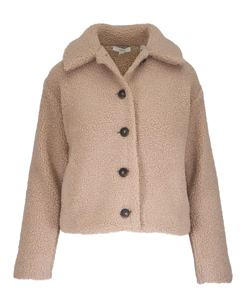 Vince collared sherpa jacket - Nude Nude