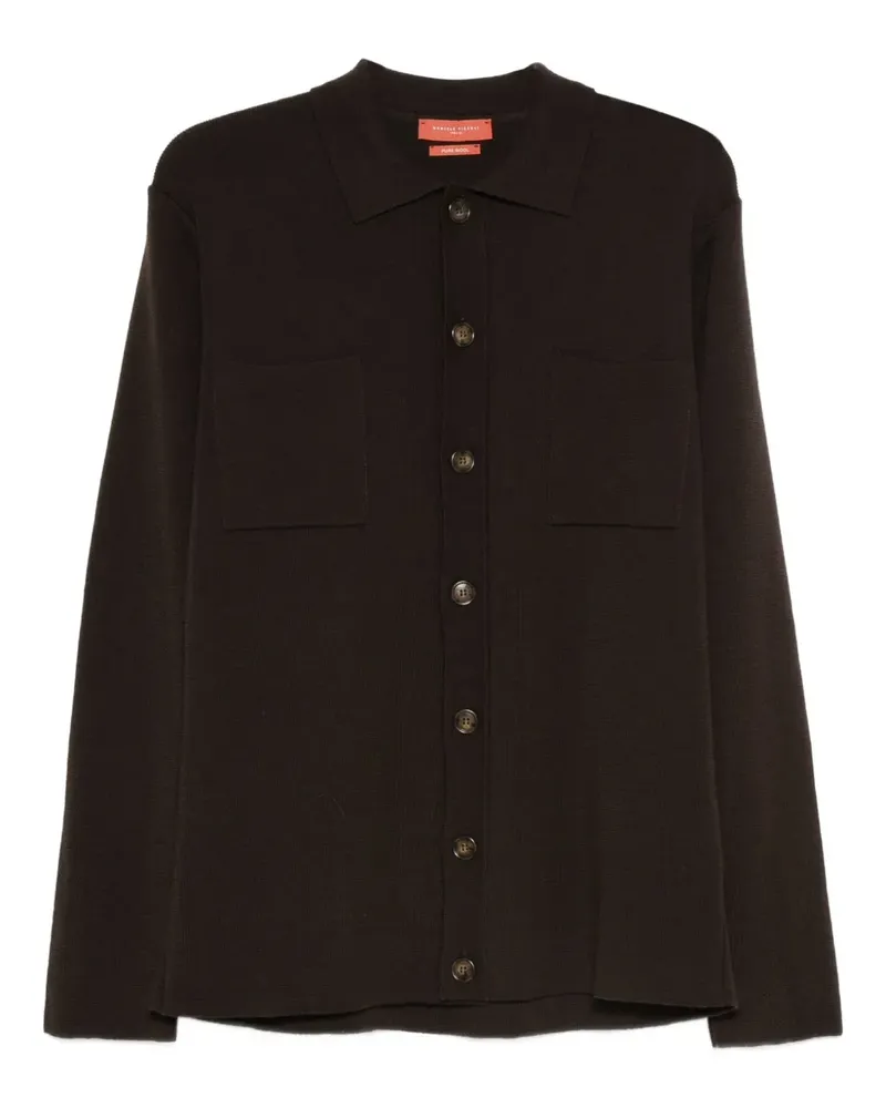 Daniele Fiesoli Cardigan mit Tasche - Braun Braun