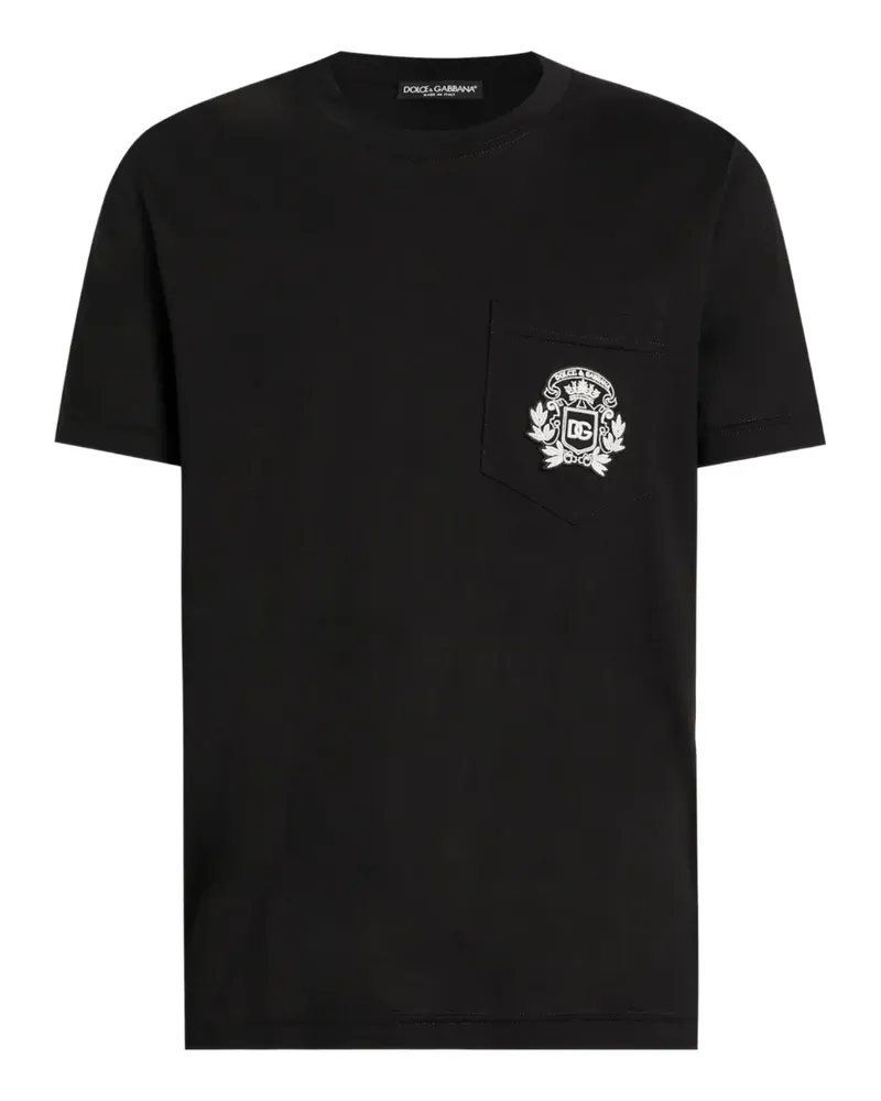 Dolce & Gabbana pocket-chest T-Shirt - Schwarz Schwarz