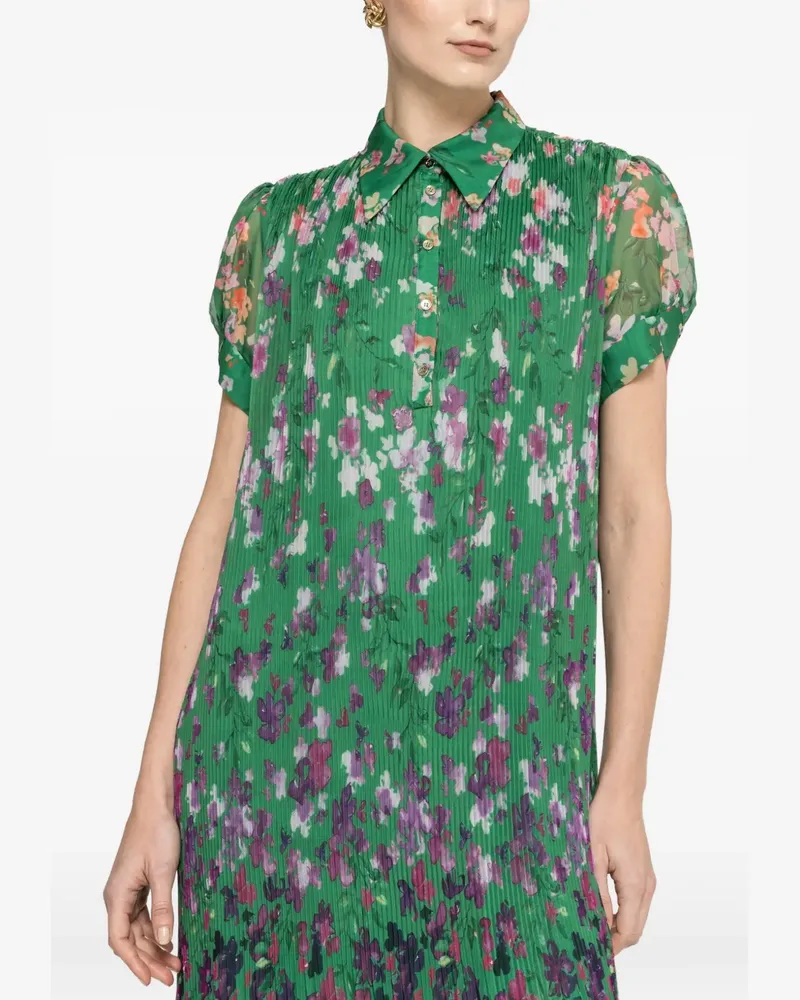 NISSA Plissiertes Midikleid mit Blumenprint - Grün Grün